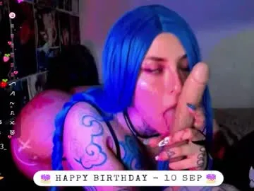 jinx_25 —  Hi i'm Jinx It's my birthday my fav patterns 55, 120  - Multi-Goal :   Plug anal heart + Doggy  #ahegao #anime #bigass #cosplay #latina